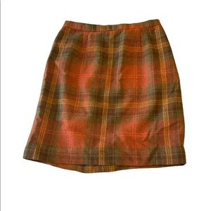 Vintage plaid skirt